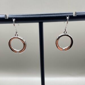 Ross Simons Circle of Love Diamond Earrings